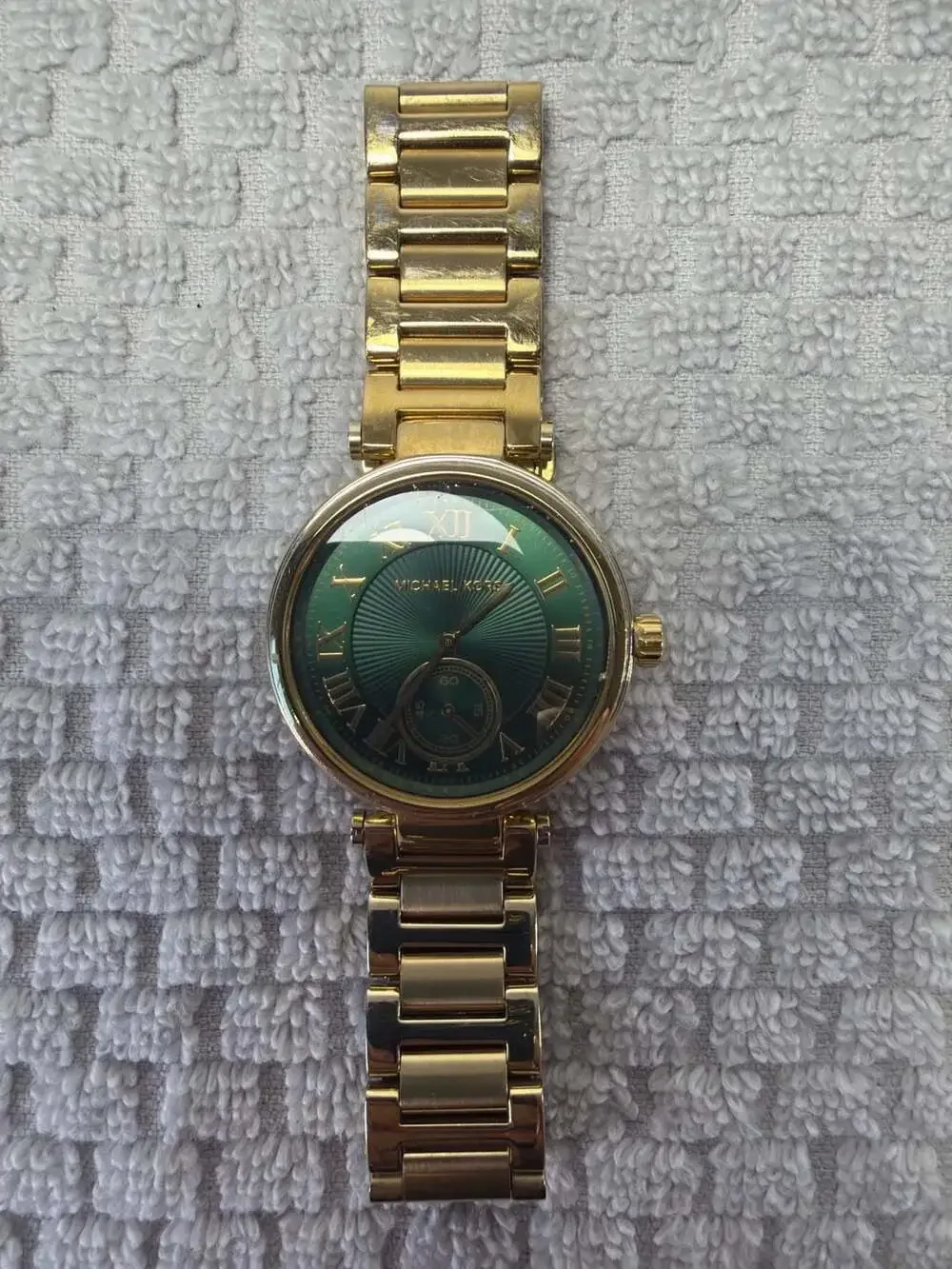 Michael Kors Skylar MK6065 Gold-Tone Emerald Green Dial Women's Watch